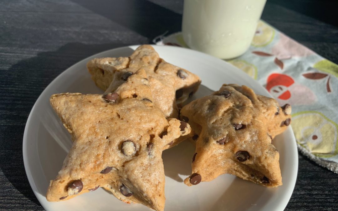 Peanut Butter Chocolate Chip Scones