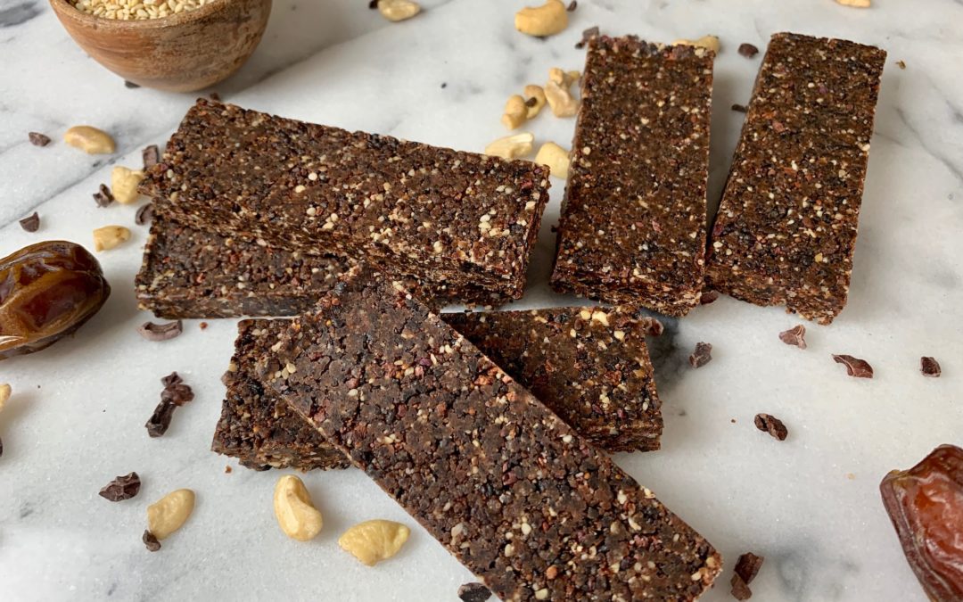 Cacao Cashew Date Bars